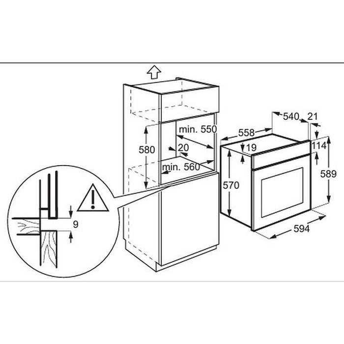 Built-in oven Electrolux EOD5H70BX