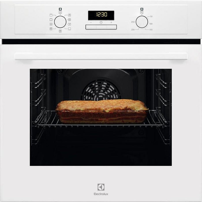 Built-in oven Electrolux EOF3H40BW, Push buttons, 65, A, Water cleaning