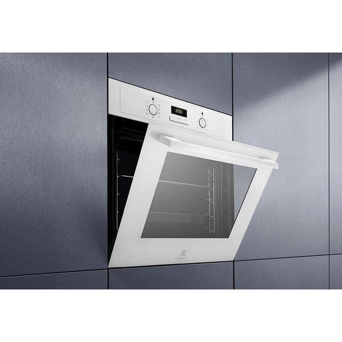 Built-in oven Electrolux EOF3H40BW, Push buttons, 65, A, Water cleaning