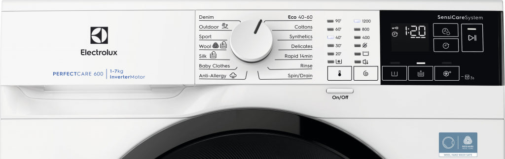 Washing machine ELECTROLUX EWS6427BE, 7 kg, 1200 rpm