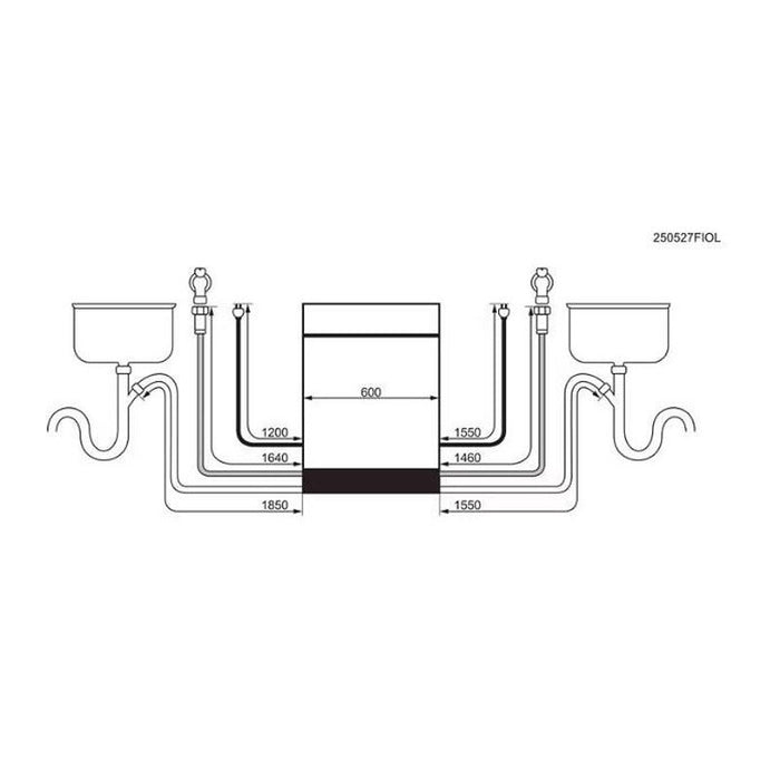 Built-in dishwasher Electrolux KL82X220T (ST), 14 place settings, A