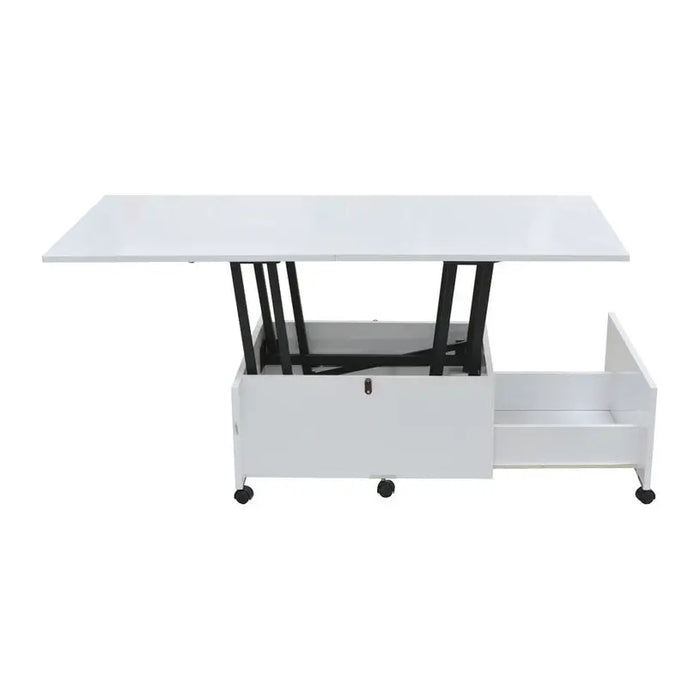ELEVATING EXTENDABLE DINING TABLE MAGIC 5020 WHITE - Маси<<<Кухненски мебели<<<Кухня<<<Praktiker&&&Маси<<<Мебели и