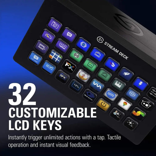 Elgato Stream Deck Controller 32 LCD Buttons Black - Геймърски аксесоари<<<Геймърска периферия<<<ValiAPI&&&Стрийминг