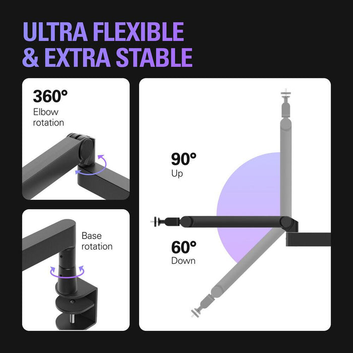 Elgato Wave Mic Arm Pro Microphone Stand - Black