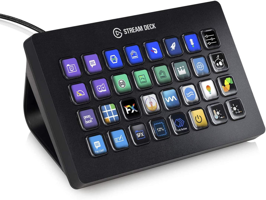Elgato Stream Deck Controller, 32 LCD Buttons, Black