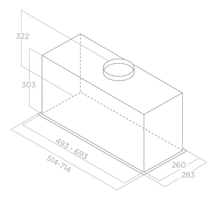 Built-in hood ELICA Lane IX 52