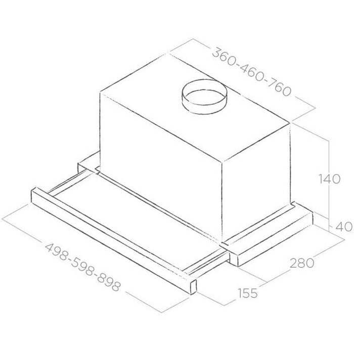 Built-in hood ELICA Elite 14 Lux WH 60