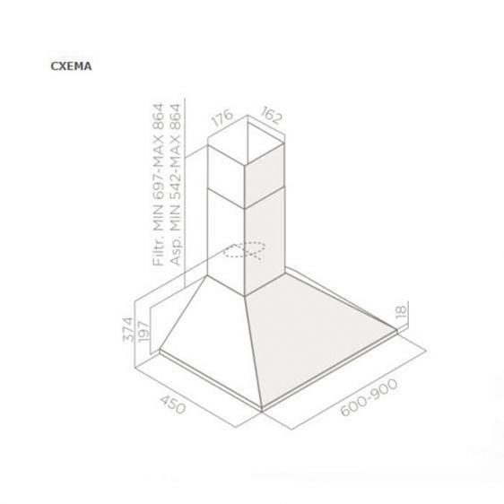 ELICA Berlin CR 60 hood