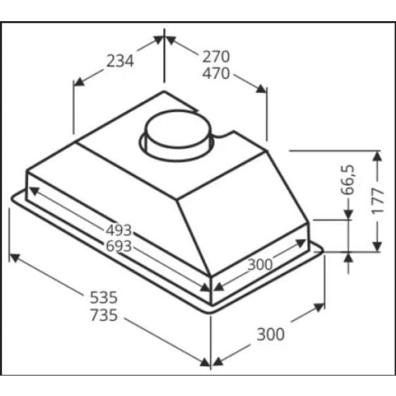 Built-in hood ELICA Era BL/A/52