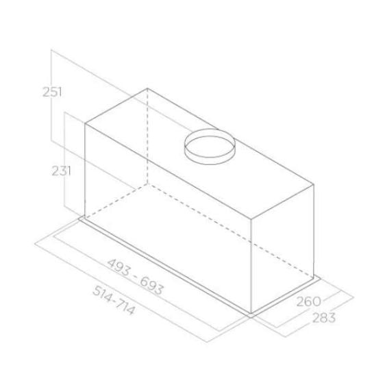 Built-in hood ELICA Fold GR 72