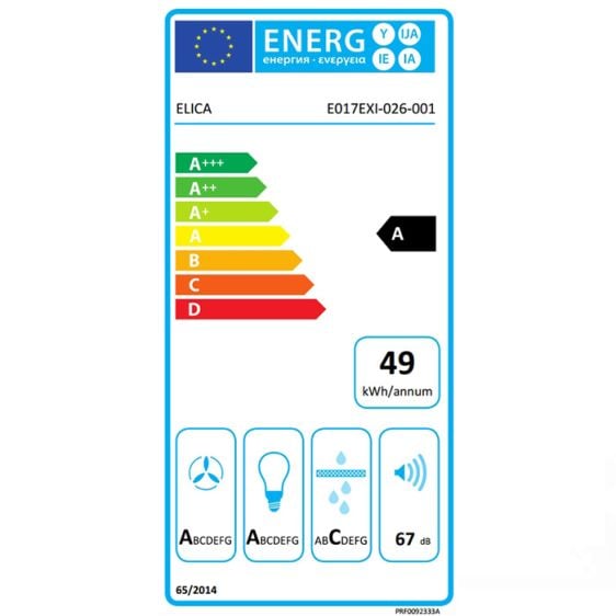 Built-in hood ELICA Hidden 2.0 BL MAT 52/60