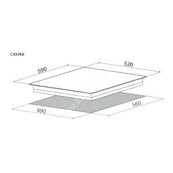 Built-in worktop ELICA Ratio 604 PLUS