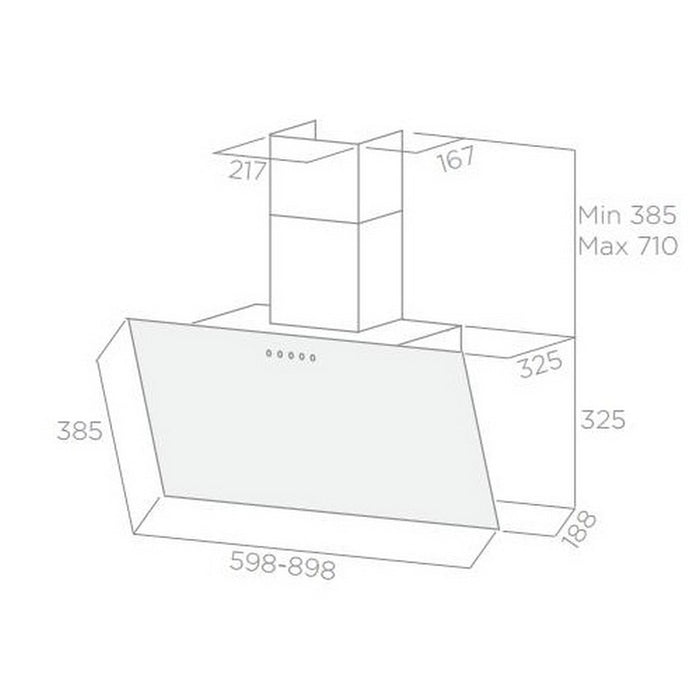 Built-in Elica SHIRE BL 90 absorber
