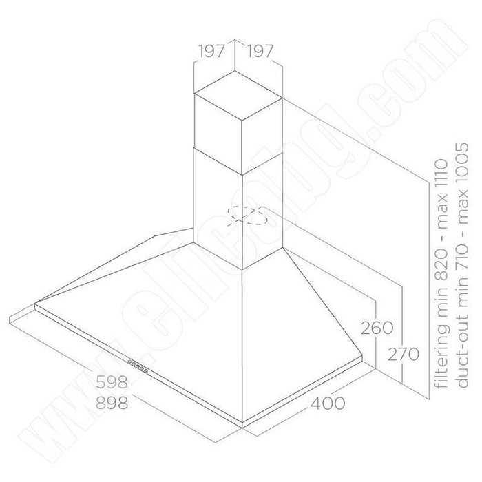 Built-in absorber Elica TAMAYA 2.0 S IX/A/90