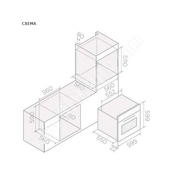 Built-in oven ELICA VIRTUS MULTI 60 TFT VL