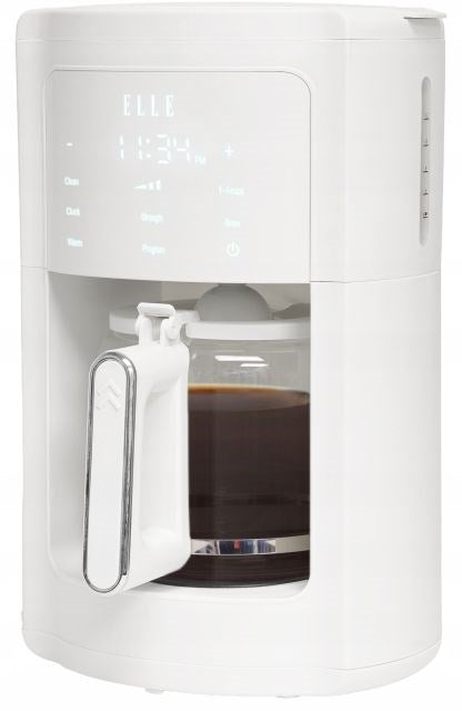 ELLE 1.8L white filter coffee maker
