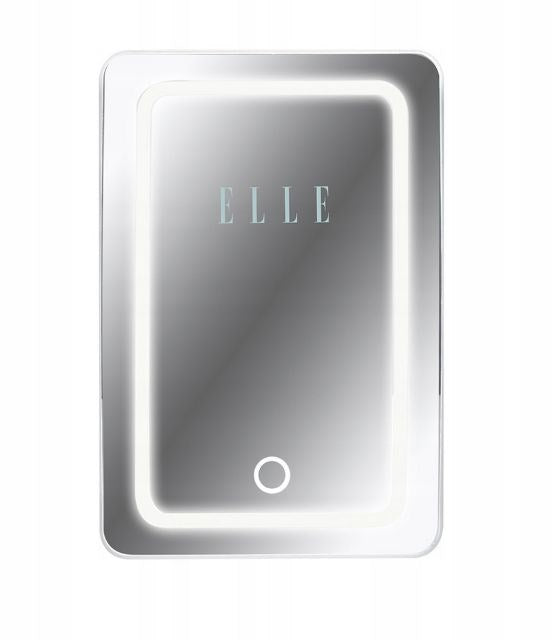 Mini fridge with LED make-up mirror ELLE 4L white