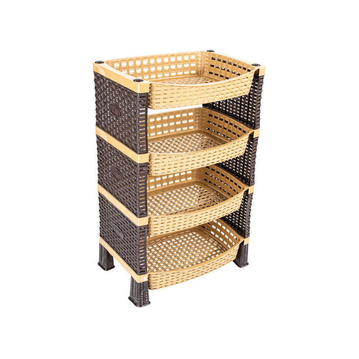 SHELF 4 LEVELS RATTAN EMIR
