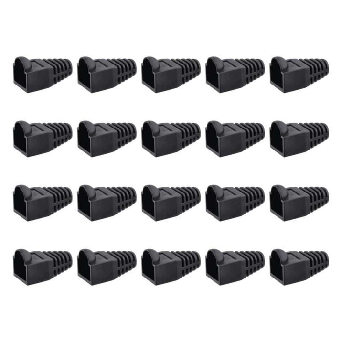 SLEEVE FOR RJ45 CONNECTOR 2 NUMBERS BLACK