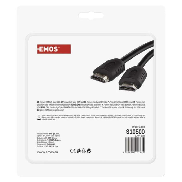 CABLE HDMI 2.0 HIGH SPEED 5M EMOS