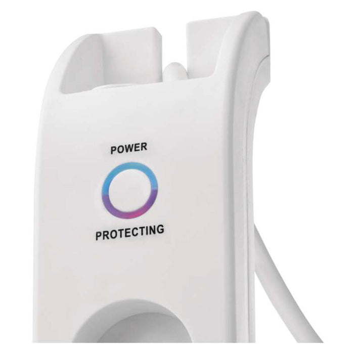 POWER SUPPLY 4 SOCKETS WITH PROTECTION 2M WHITE EMOS