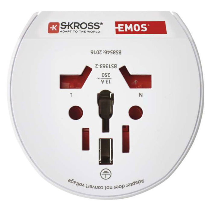 UNIVERSAL ADAPTER WHITE EMOS