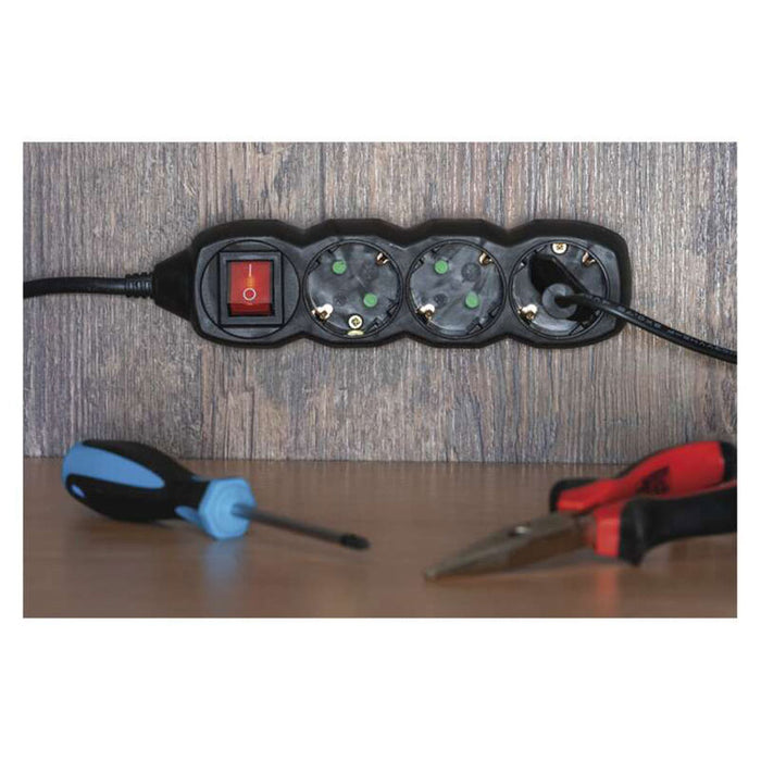 SPLITTER 1.5M WITH 3 EMOS SOCKETS AND 16A KEY