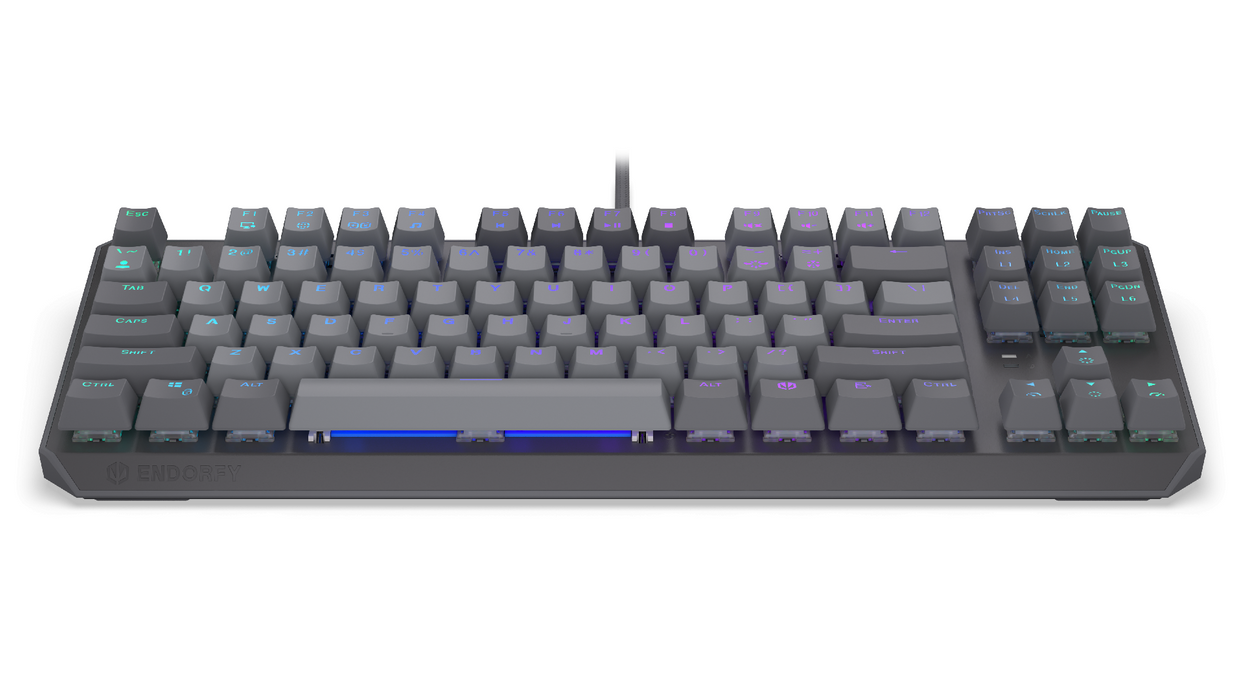 Endorfy mechanical keyboard Thock V2 TKL, PBT, Endorfy Red switch, US Layout