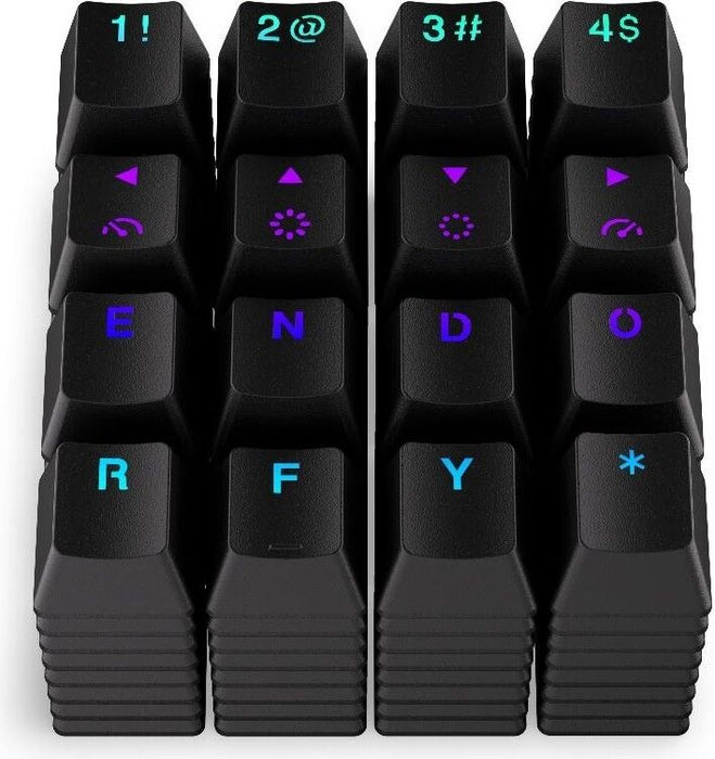 ENDORFY Mechanical Keyboard Caps - 124 pcs PBT - Black