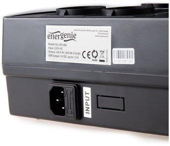 Uninterruptible Power Supply System Interactive UPS GEMBIRD EG-UPS-001 390 W