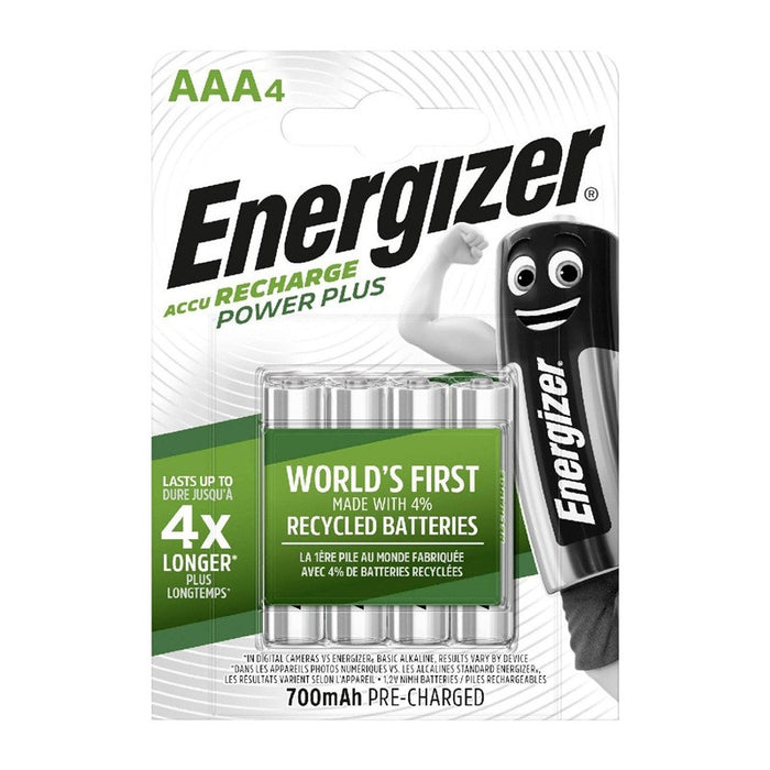 ENR RECH PLUS AAA CHP4 ENERGIZER BATTERIES