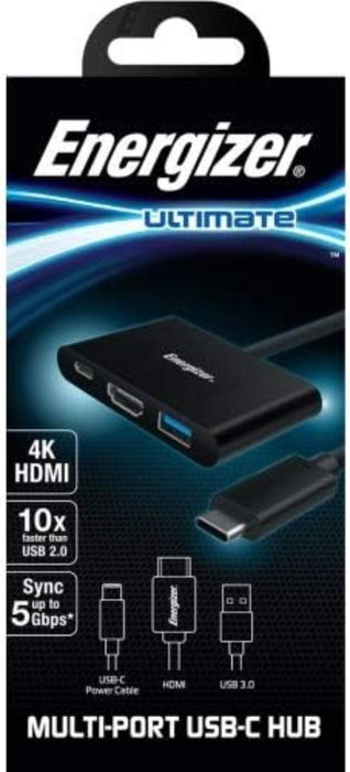 USB HUB ENERGIZER USB A/TYPE C/HDMI