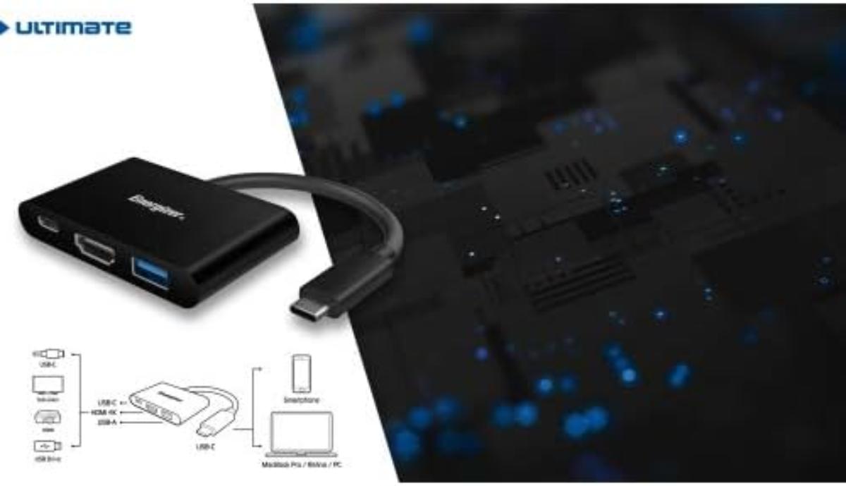 USB HUB ENERGIZER USB A/TYPE C/HDMI