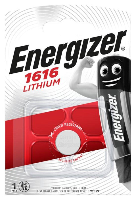 Button lithium battery ENERGIZER CR1616, 3V 1PK