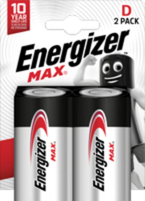 ALKALINE BATTERIES ENR MAX ALK D CHP2 ENERGIZER