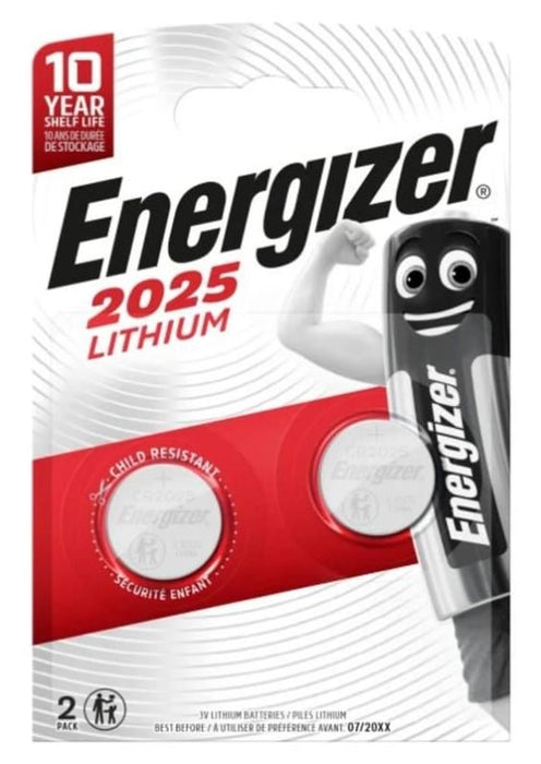 BATTERIES CR2025 2 NUMBERS ENERGIZER LITHIUM
