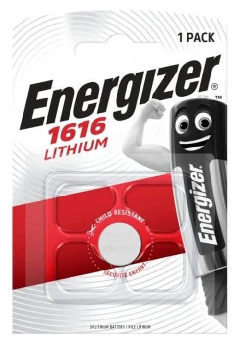 BATTERY CR1616 1 PIECE ENERGIZER LITHIUM