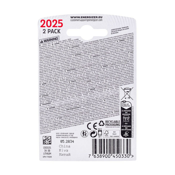 Lithium Battery Energizer 450331 3 V (2 Units)