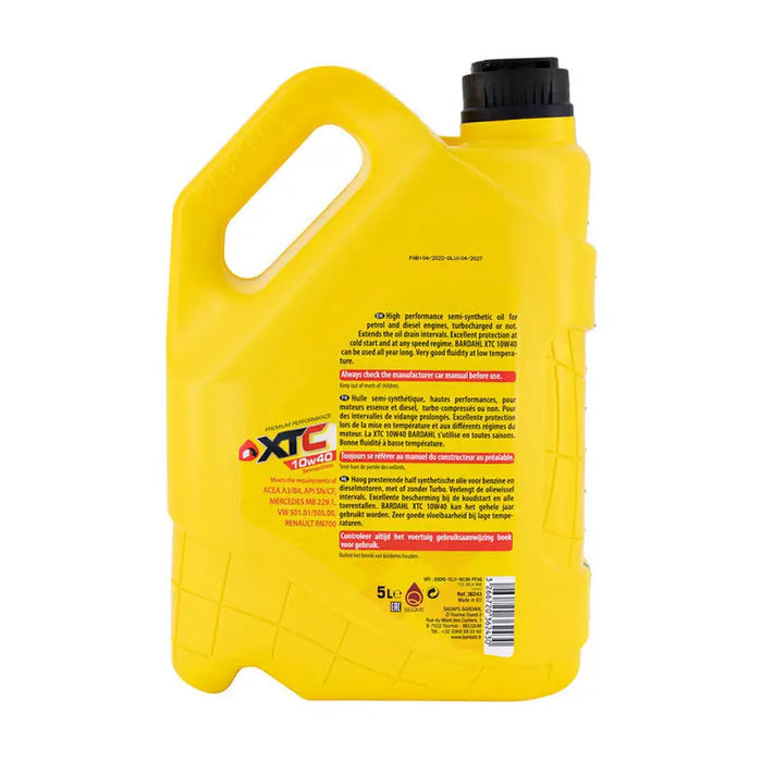 ENGINE OIL HTS 10W40 5L BARDAHL BAR-36243 - Моторни масла<<<Масла и добавки<<<Авто и вело<<<Praktiker