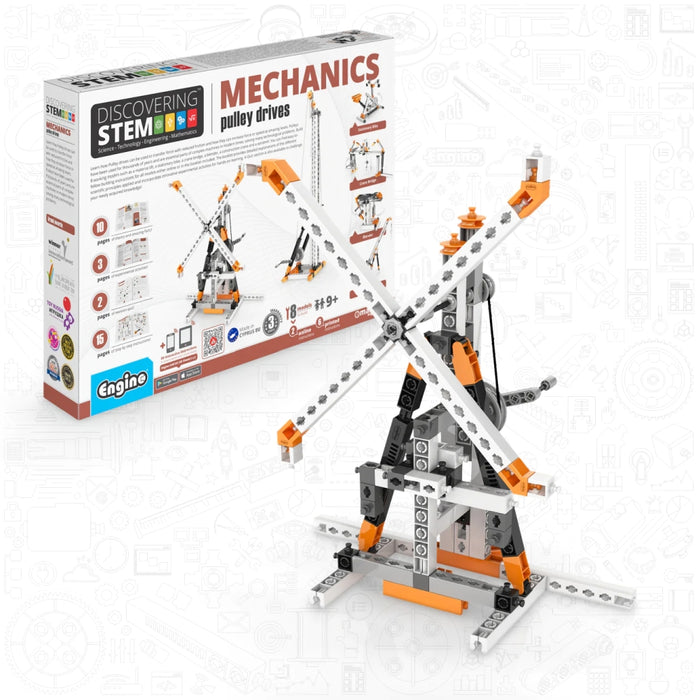 Конструктор Engino STEM Mechanics - Ролкови задвижвания