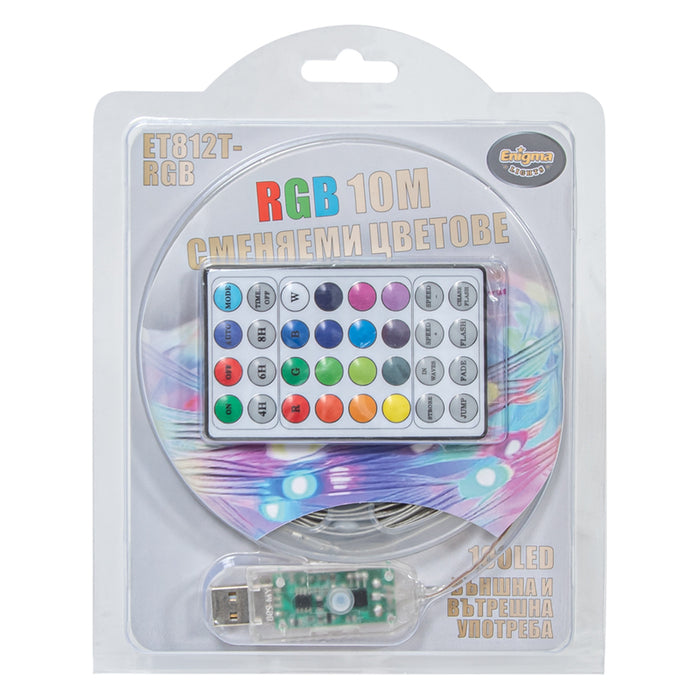 LIGHTING GARLAND 1000CM 100LED ENIGMA ET812T-RGB