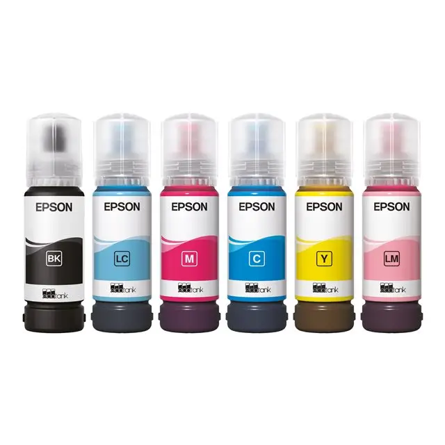 EPSON 1LB 107 EcoTank Cyan Ink Bottle - Мастила и Мастилени глави<<<Консумативи - Мастила<<<Печат Сканиране и