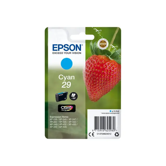 EPSON 1LB Cartridge Fraise Ink Claria Home Cyan w/s - Мастила и Мастилени глави<<<Консумативи - Мастила<<<Печат