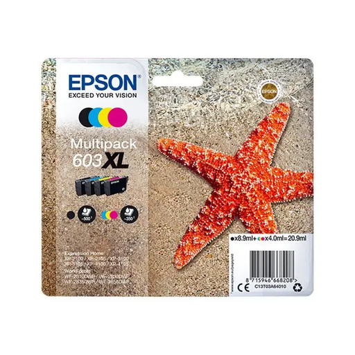 EPSON 1LB Multipack 4-colours 603XL Ink w/s - Мастила и Мастилени глави<<<Консумативи - Мастила<<<Печат Сканиране и