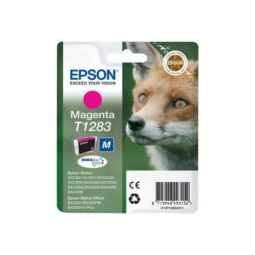 EPSON 1LB T1283 ink cartridge magenta standard capacity 3.5ml 1-pack blister without alarm - Мастила и Мастилени