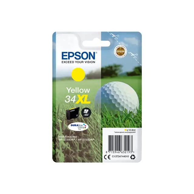EPSON 2LB Singlepack Yellow 34 - DURABrite Ultra Ink - Мастила и Мастилени глави<<<Консумативи - Мастила<<<Печат