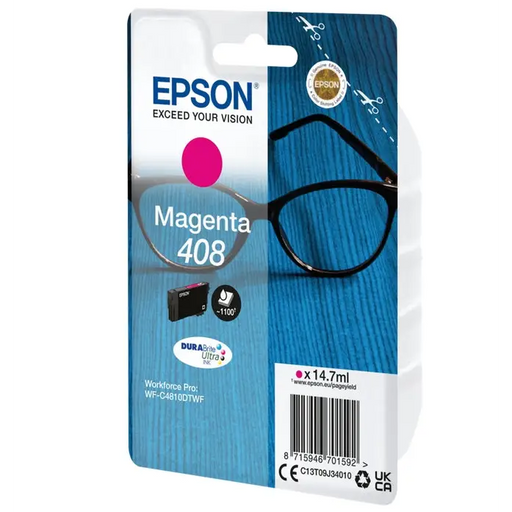 Epson 408 Spectacles DURABrite Ultra Single Magenta Ink - Консумативи за мастилoструйни принтери<<<EPSON