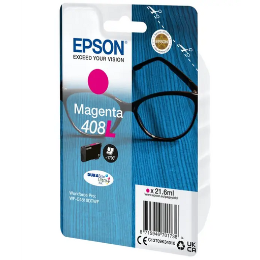 Epson 408L Spectacles DURABrite Ultra Single Magenta Ink - Консумативи за мастилoструйни принтери<<<EPSON