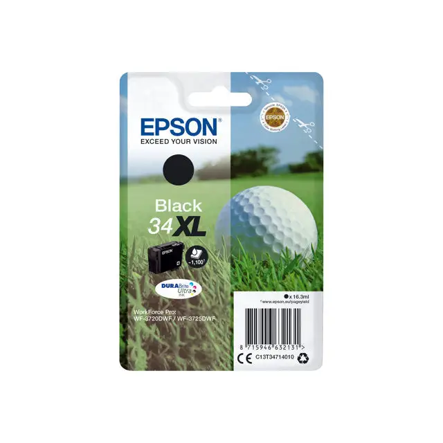EPSON 4LB Singlepack 34XL Black DURABrite Ink Ultra XL - Мастила и Мастилени глави<<<Консумативи - Мастила<<<Печат