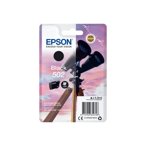 EPSON 4LB Singlepack Black 502 Ink SEC w/s - Мастила и Мастилени глави<<<Консумативи - Мастила<<<Печат Сканиране и